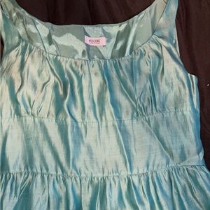 Moschino green teal dress